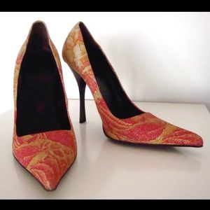 Roberto Cavalli red/orange/yellow Pumps